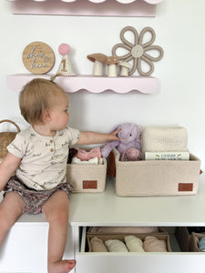 Teddy Storage Baskets - 2pc Set