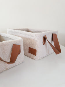 Teddy Storage Baskets - 2pc Set